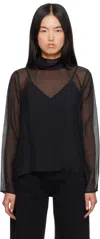 La Collection Black Clarice Blouse In Black