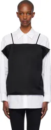 La Collection Black Panarea Top In Black