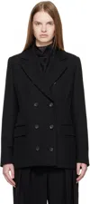 La Collection Black Philippa Blazer In Black