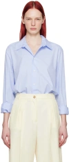 La Collection Blue Adam Shirt In Blue