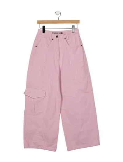 Pre-owned La Collection High-rise Wide Leg Jeans In Pink