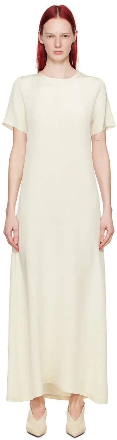 La Collection Off-white Celine Maxi Dress In Off White