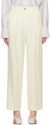 LA COLLECTION OFF-WHITE CONSTANCE TROUSERS