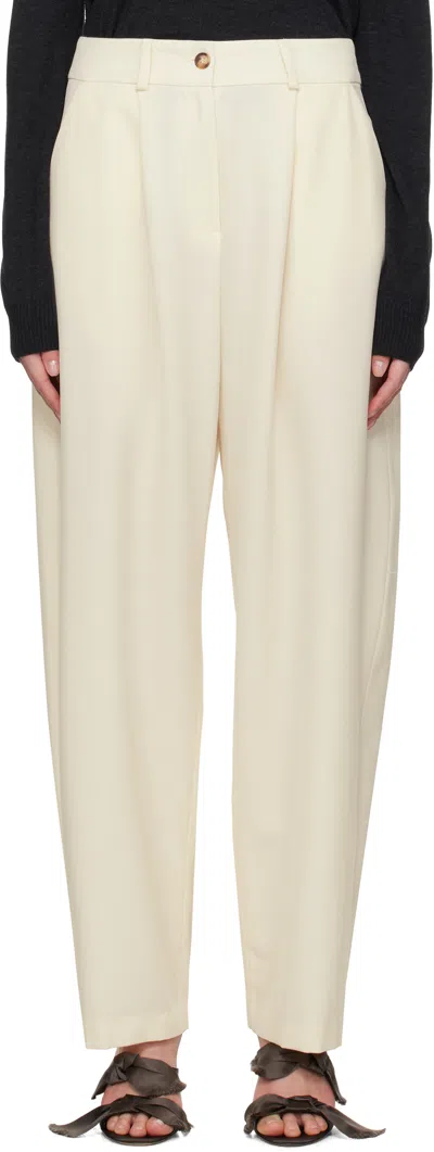 La Collection Off-white Sada Trousers
