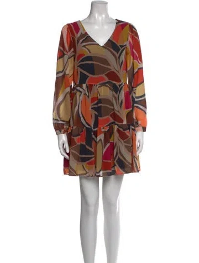 Pre-owned La Collection Printed Mini Dress In Multi