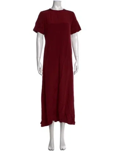 Pre-owned La Collection Silk Long Dress In Red