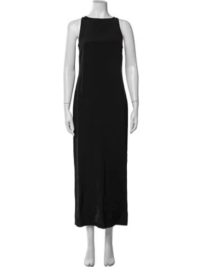 Pre-owned La Collection Silk Long Dress W/ Tags In Black