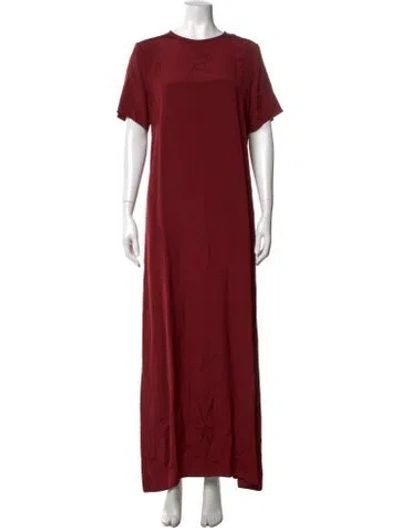 Pre-owned La Collection Silk Long Dress W/ Tags In Red