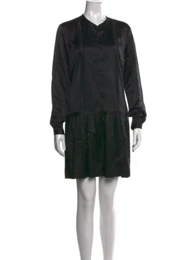 Pre-owned La Collection Silk Mini Dress In Black
