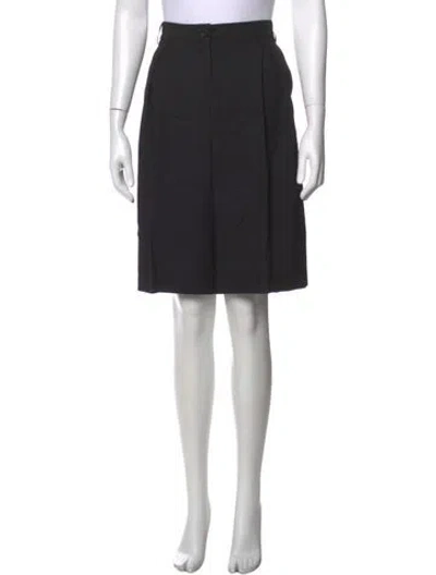 Pre-owned La Collection Virgin Wool Knee-length Shorts W/ Tags In Black