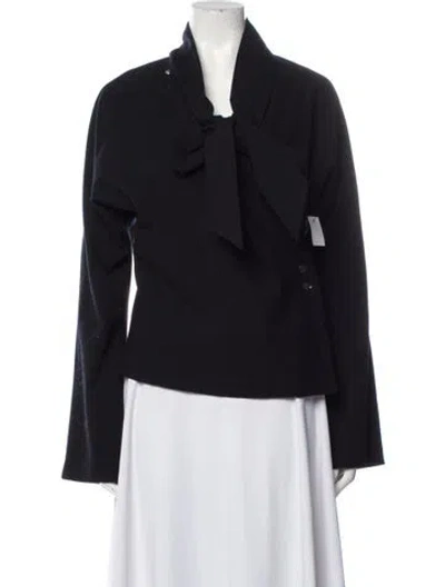 Pre-owned La Collection Wool Evening Jacket In Black