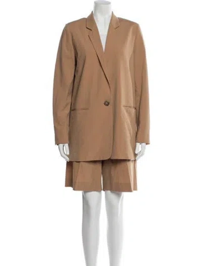 Pre-owned La Collection Wool Short Set In Neutral