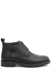 La Conte Casual Closed Ankle Boots With Smooth Leather In Black