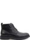 La Conte Closed Ankle Boots With Lace-up Front In Black