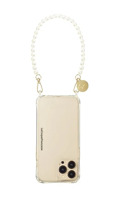 La Coque Francaise Agathe Iphone Case Chain In White