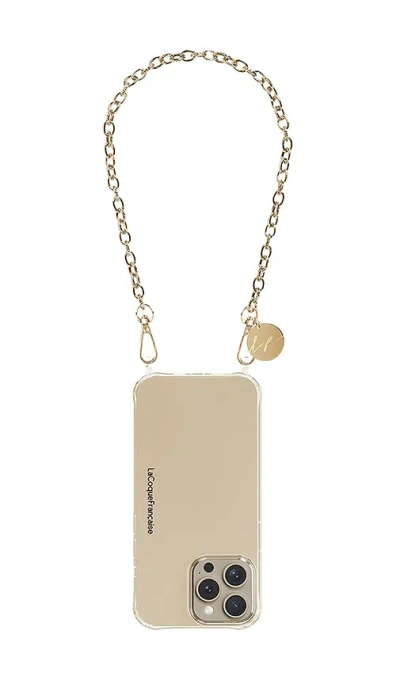 La Coque Francaise Aya Iphone Case Chain In Gold