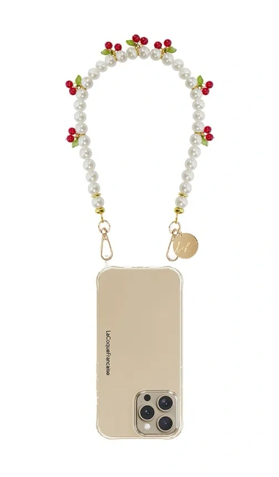 La Coque Francaise Cherry Iphone Case Chain In Multi