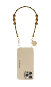 La Coque Francaise Iris Iphone Case Chain In Neutral