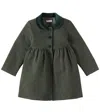 La Coqueta Alicia Checked Coat In Green