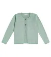 La Coqueta Arcona Cotton Cardigan In Sage Green