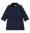 La Coqueta Arrieta Wool-blend Coat In Blue
