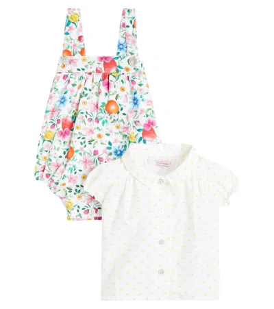 La Coqueta Baby Set Aus Body Filada Und Hemd Peonia In Multicoloured