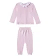 La Coqueta Baby Set Lula Aus Cardigan Und Hose In Lila