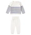 La Coqueta Baby Set Monda Aus Pullover Und Hose In Blau