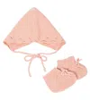 La Coqueta Baby Rixo Bonnet In Pink