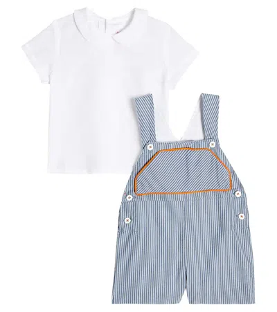 La Coqueta Baby Set Aus Latzhose Und Hemd In Multicoloured