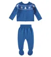 La Coqueta Baby Set Vincente Aus Pullover Und Hose In Blau
