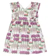 La Coqueta Cinta Floral Cotton Dress In Lilac Floral