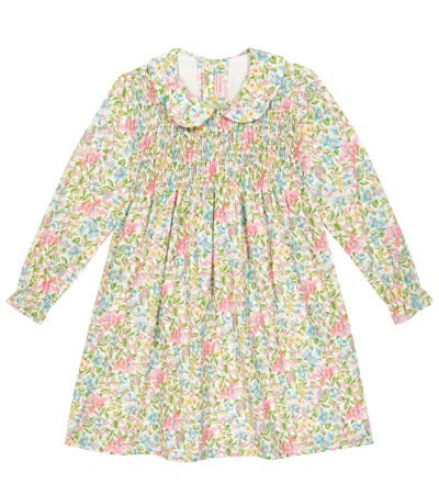 La Coqueta Kids' Bedrucktes Kleid Cora Aus Baumwolle In Multi Floral