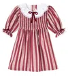 La Coqueta Festa Smocked Striped Cotton Dress In Multi