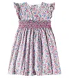 La Coqueta Frida Floral Cotton Dress In Multicolor