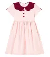 La Coqueta Julieta Gathered Cotton Dress In Multi