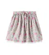 LA COQUETA LUNA LACE-TRIMMED FLORAL COTTON SKIRT