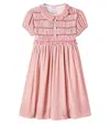 La Coqueta Lurdes Shirred Velvet Dress In Pink