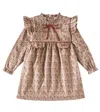 La Coqueta Maura Floral Cotton Dress In Multicoloured