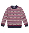 La Coqueta Mirlo Fair Isle Wool-blend Sweater In Multicoloured