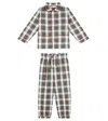 La Coqueta Navidad Tartan Cotton Pajamas In Multicoloured