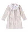 La Coqueta Odisea Floral Cotton Dress In Purple