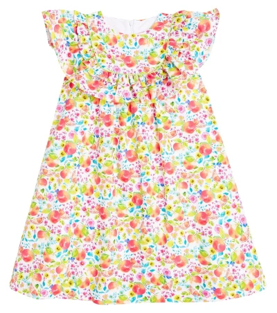 La Coqueta Kids' Paloma Floral Dress In Multicoloured