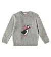 La Coqueta Puffin Wool-blend Sweater In Grey