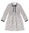 La Coqueta Raya Floral Cotton Dress In Multicoloured