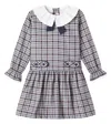 La Coqueta Tessa Checked Cotton And Wool Dress In Multi