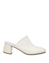 La Corte Della Pelle By Franco Ballin Woman Mules & Clogs Off White Size 7 Leather In Off White