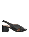 La Corte Della Pelle By Franco Ballin Woman Sandals Black Size 5 Soft Leather In Black