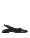 La Corte Della Pelle By Franco Ballin Woman Sandals Black Size 11 Soft Leather In Black