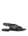 La Corte Della Pelle By Franco Ballin Woman Sandals Black Size 6 Cowhide In Black
